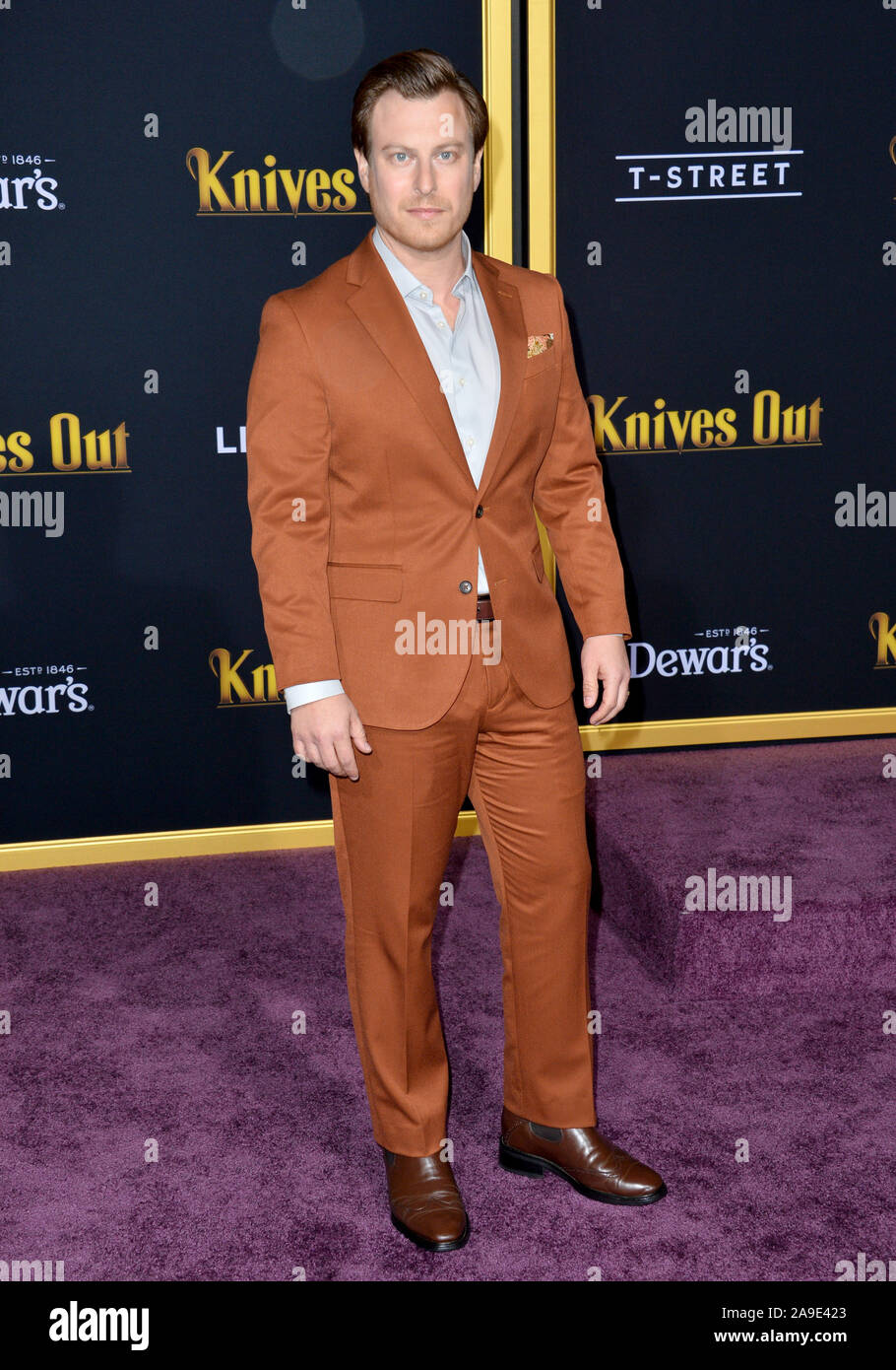Los Angeles, USA. 14th Nov, 2019. Noah Segan at the premiere of "Knives