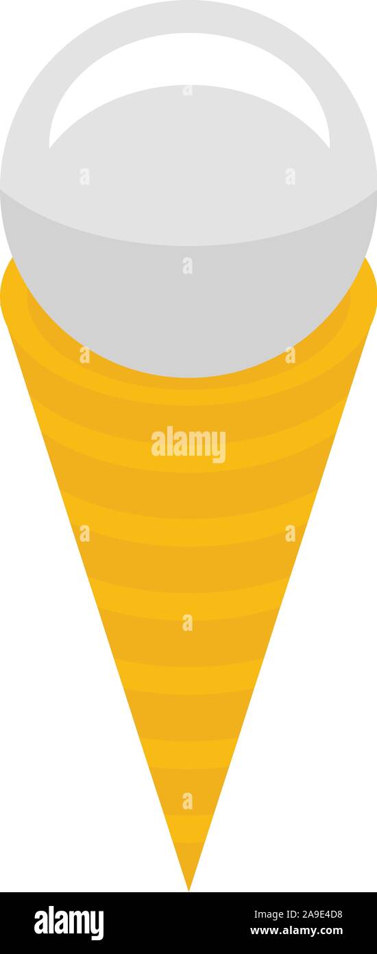 Ice cream cone icon, isometric style Stock Vector Image & Art - Alamy
