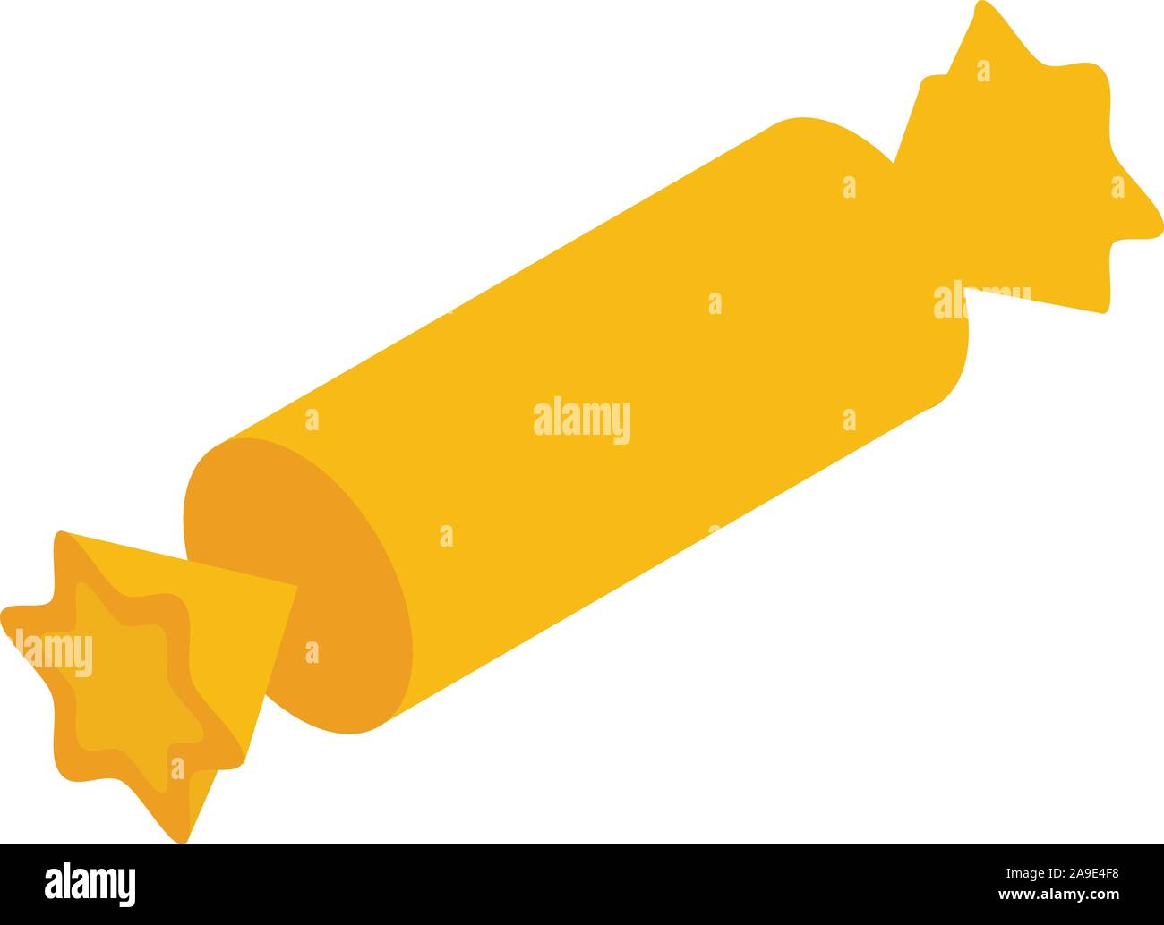 Orange bonbon icon, isometric style Stock Vector