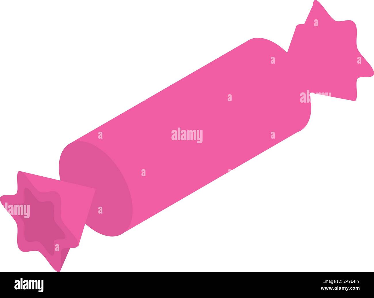 Pink bonbon icon, isometric style Stock Vector