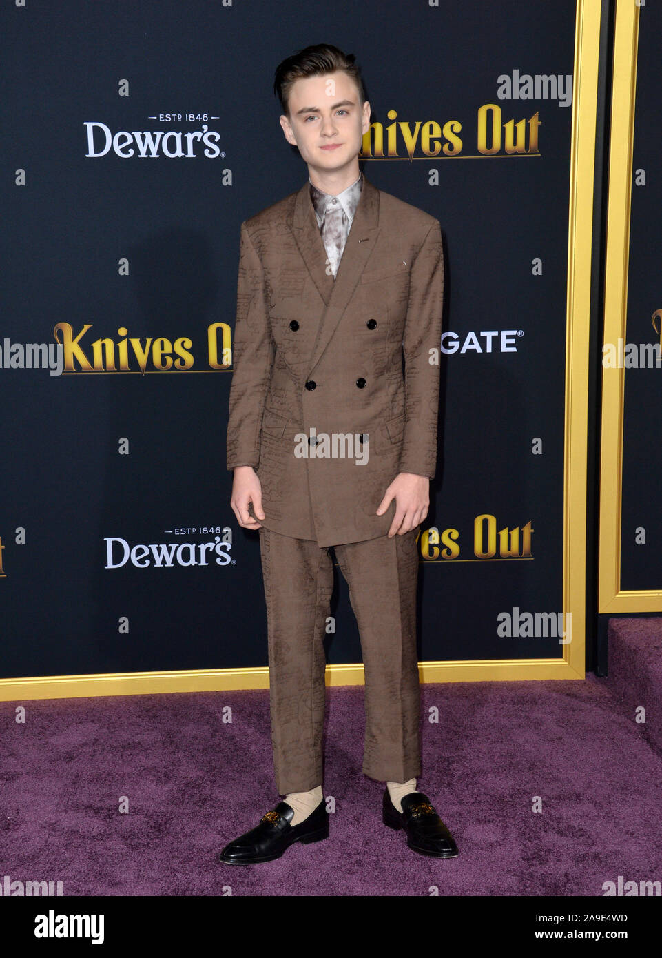 Los Angeles, USA. 14th Nov, 2019. Jaeden Martell at the premiere of