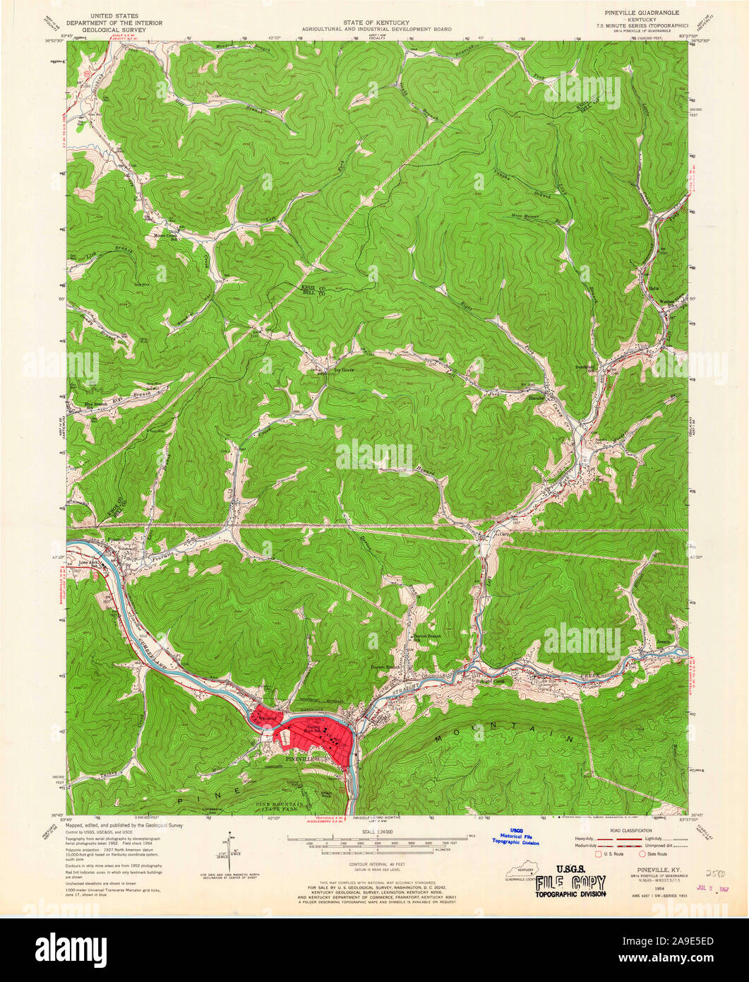 Pineville map hires stock photography and images Alamy