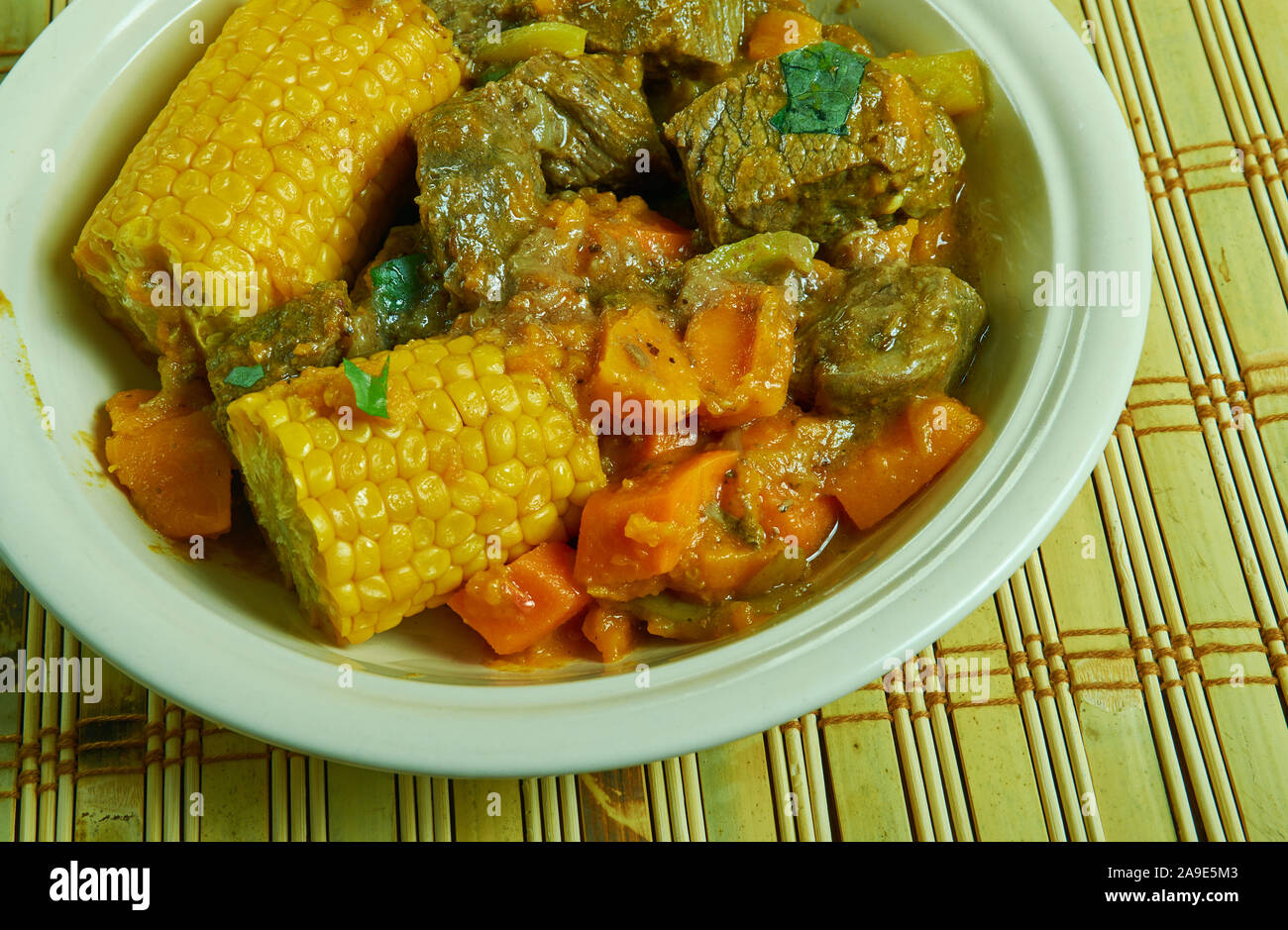 Puerto Rican Sancocho, Caribbean Beef Stew Stock Photo Alamy