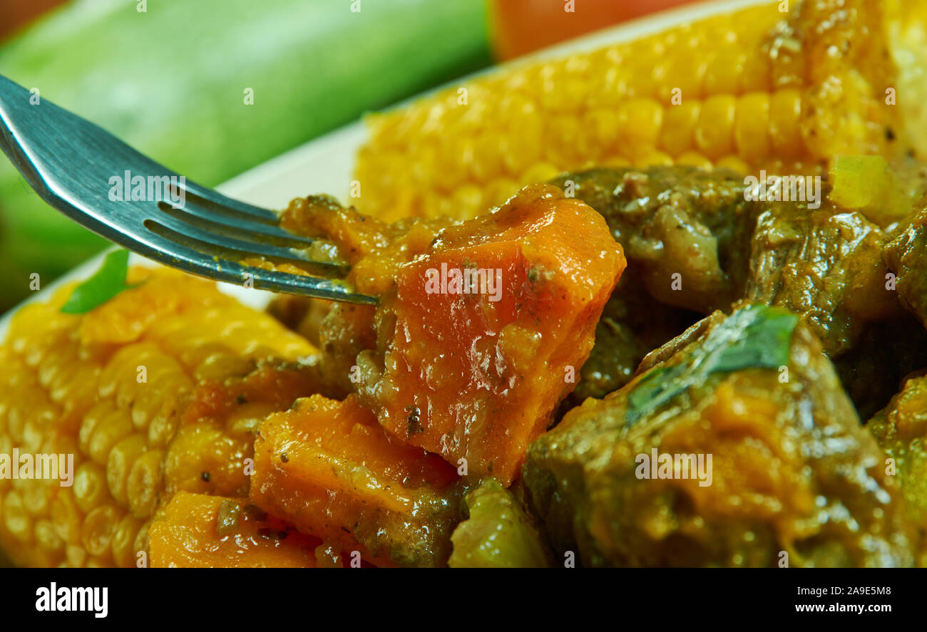 Puerto Rican Sancocho, Caribbean Beef Stew Stock Photo Alamy