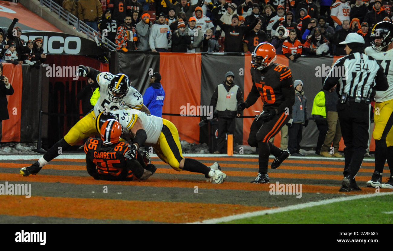 Cleveland, OH, USA. 14th Nov, 2019. Mason Rudolph #2, Maurkice Pouncey ...