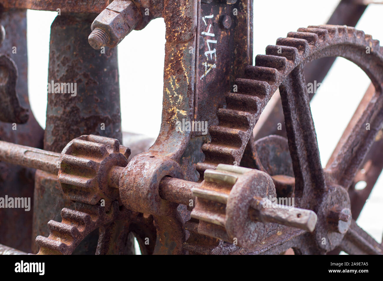 Rusted gearwheels, Stock Photo