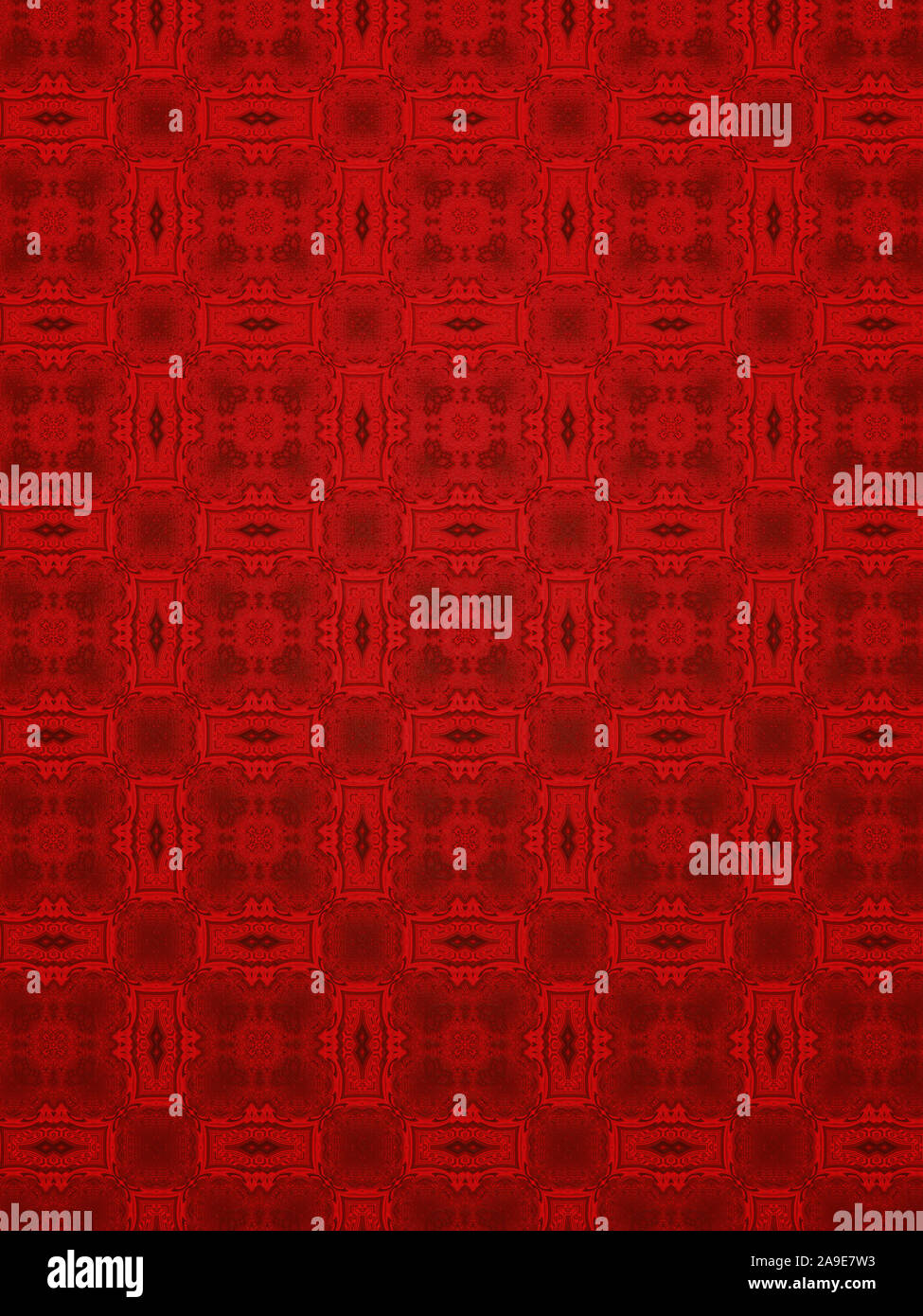 An illustration of a nice red royal wallpaper Stock Photo - Alamy