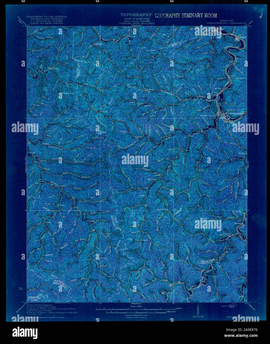 Map of prestonsburg hires stock photography and images Alamy