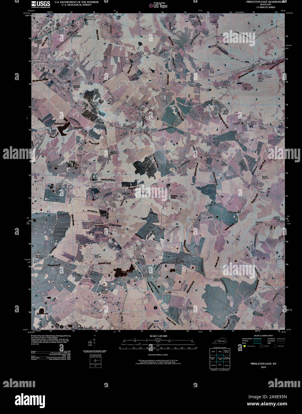 Princeton kentucky map hires stock photography and images Alamy