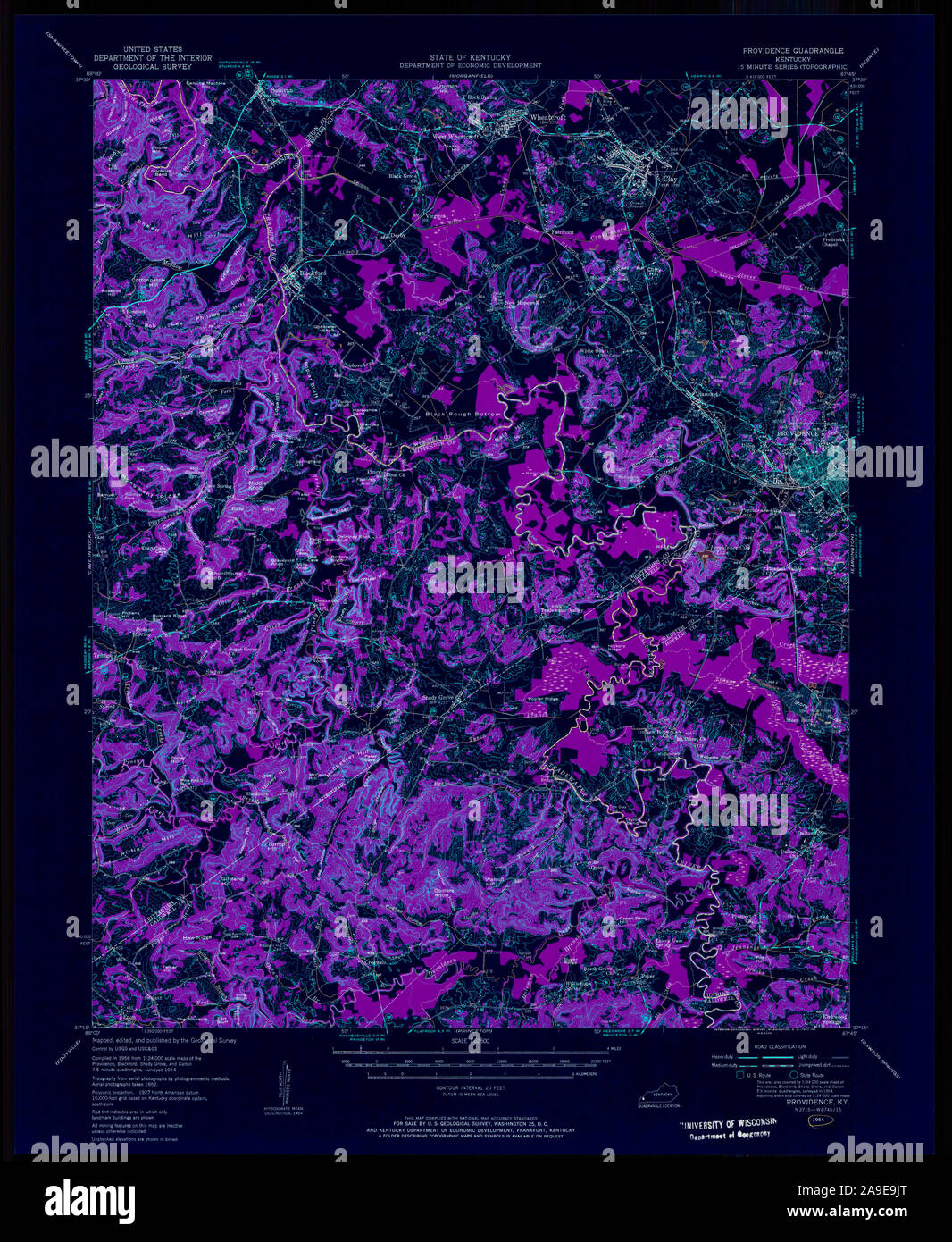 Providence kentucky map hires stock photography and images Alamy