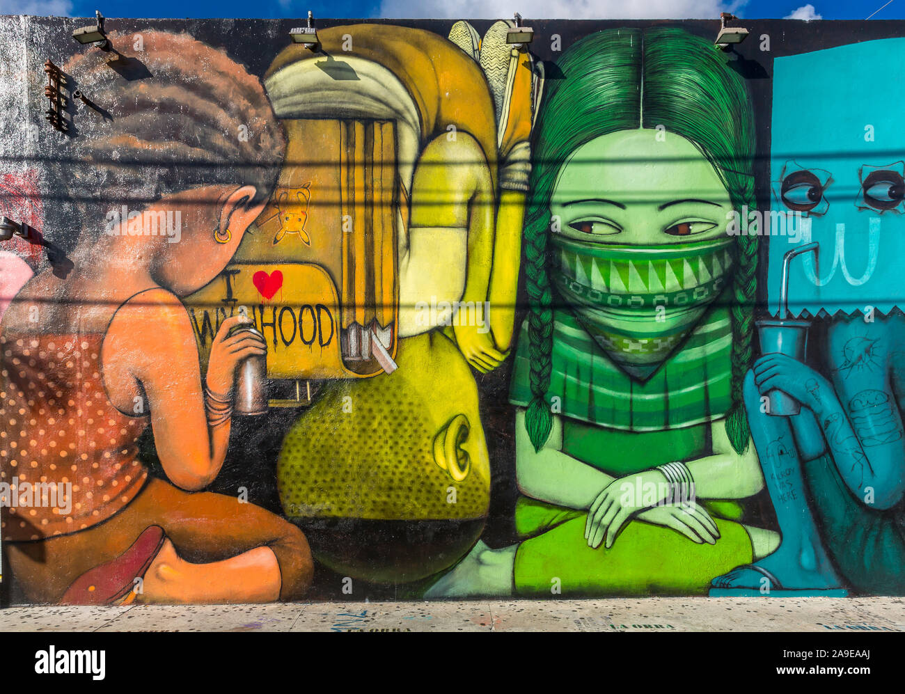 Street Art, street art, Wynwood kind of District, Wynwood, Miami, Miami