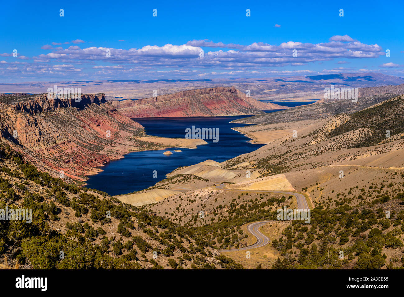 The USA, Utah, Dagett county, Manila, Flaming Sheep Creek Bay