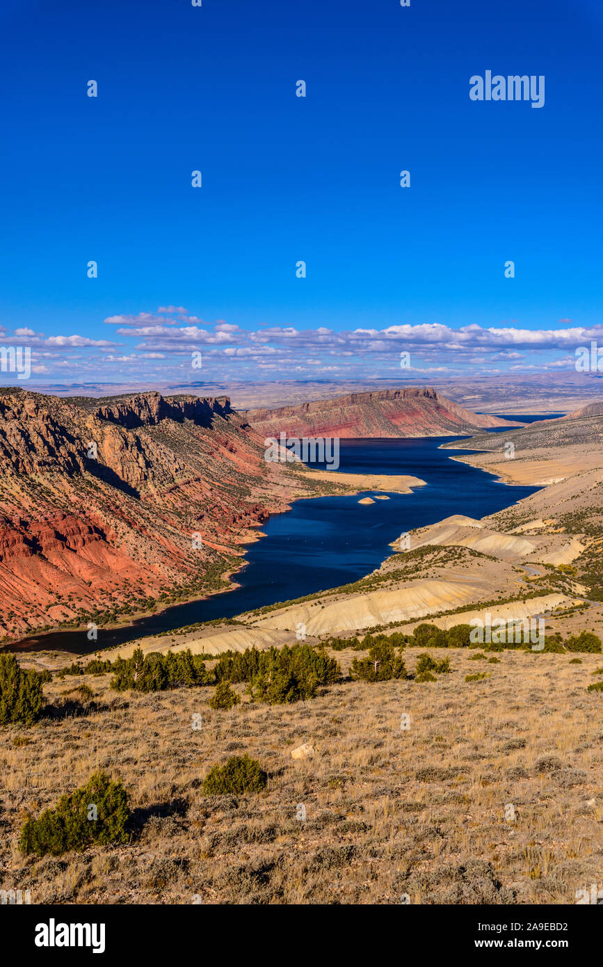 The USA, Utah, Dagett county, Manila, Flaming Sheep Creek Bay