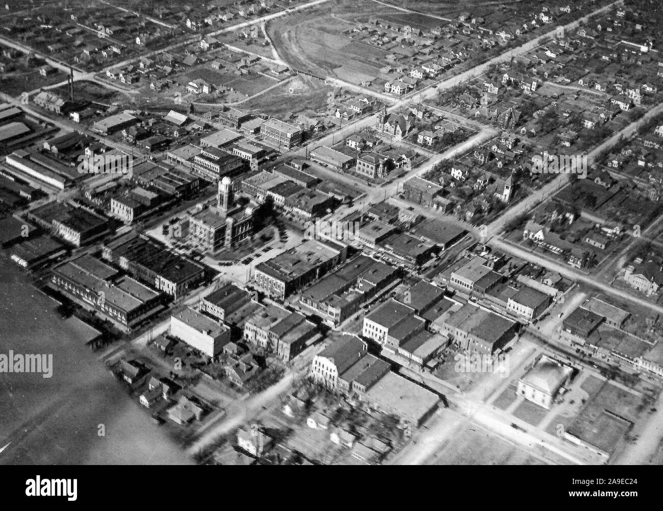 Small texas city aerial photo hires stock photography and images Alamy