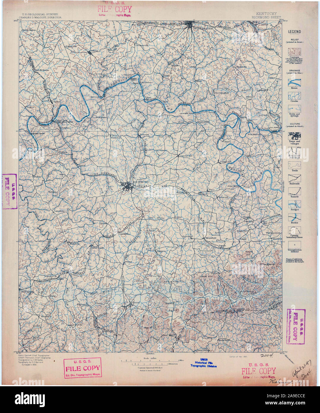 Map of richmond kentucky hires stock photography and images Alamy