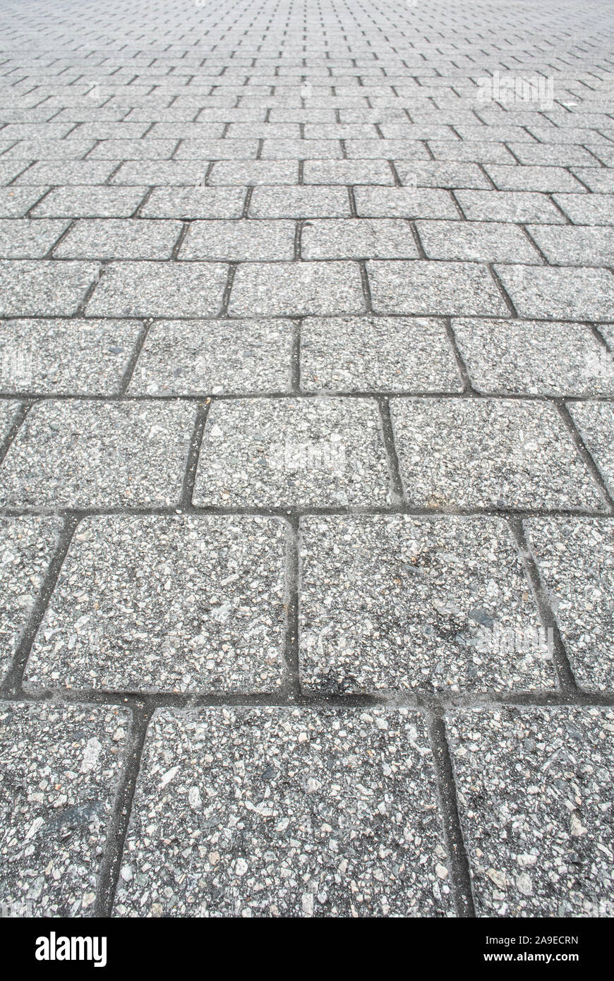 Gray Square Texture Or Porous Tile Pavement Or Floor Background