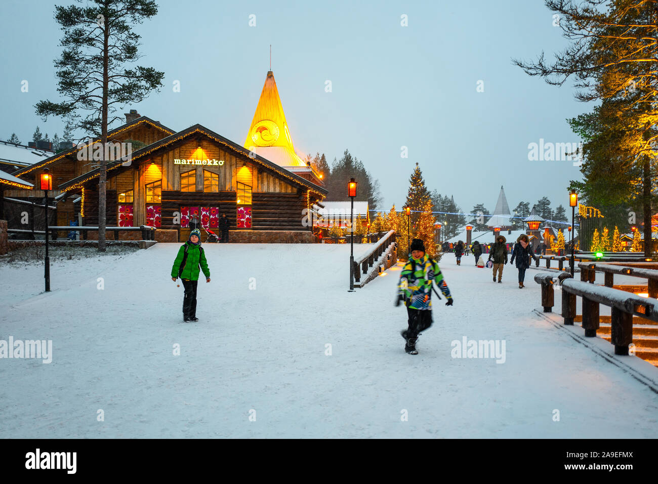 Rovaniemi santa claus park hi-res stock photography and images - Page 2 -  Alamy