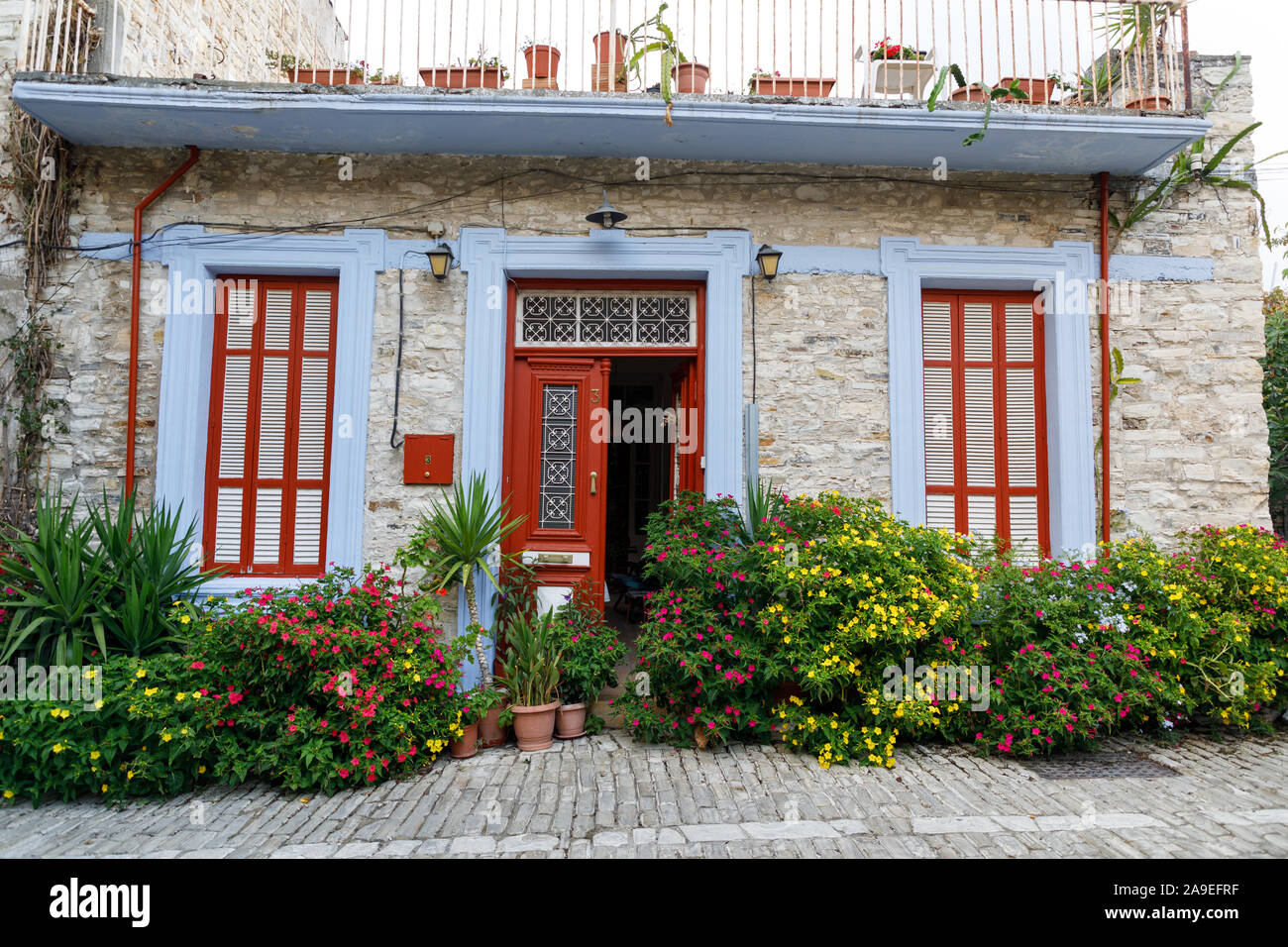 Pano Lefkara, Cyprus September 26 2019 Traditional houses in Pano Lefkara village, one of the