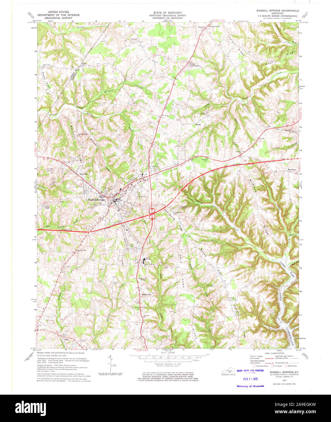 Russell springs map hires stock photography and images Alamy