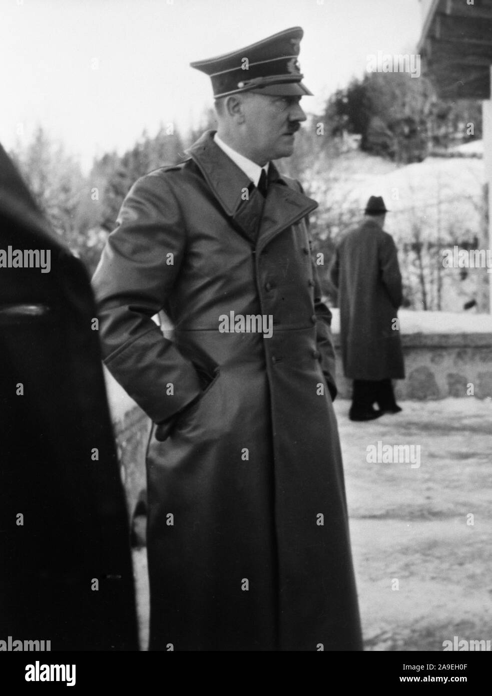 Eva Braun Collection (osam) - Adolf Hitler wearing coat outdoors ca. late  1930s or early 1940s Stock Photo - Alamy
