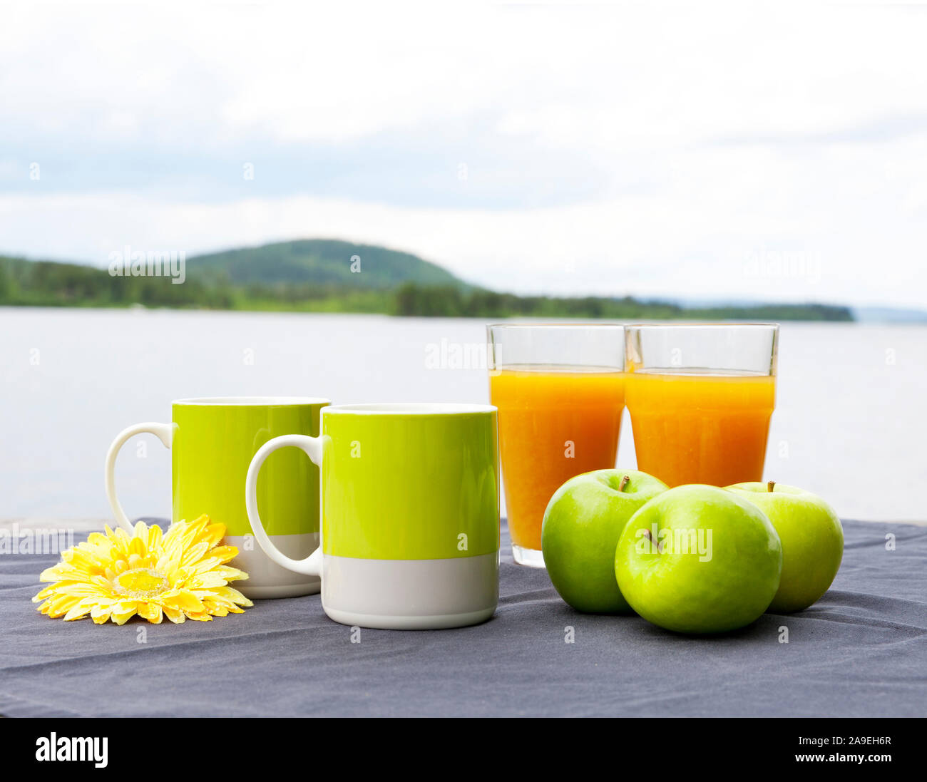 Fruit drink for breakfast Stock Photo Alamy