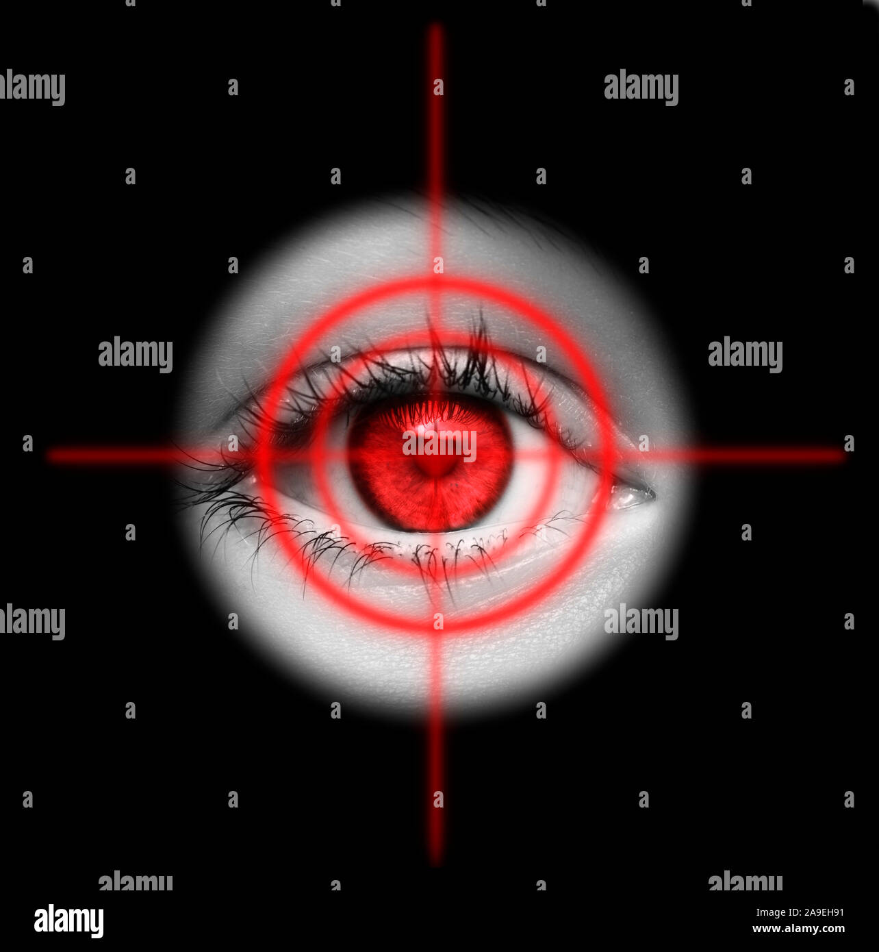 Eye in focus Stock Photo Alamy