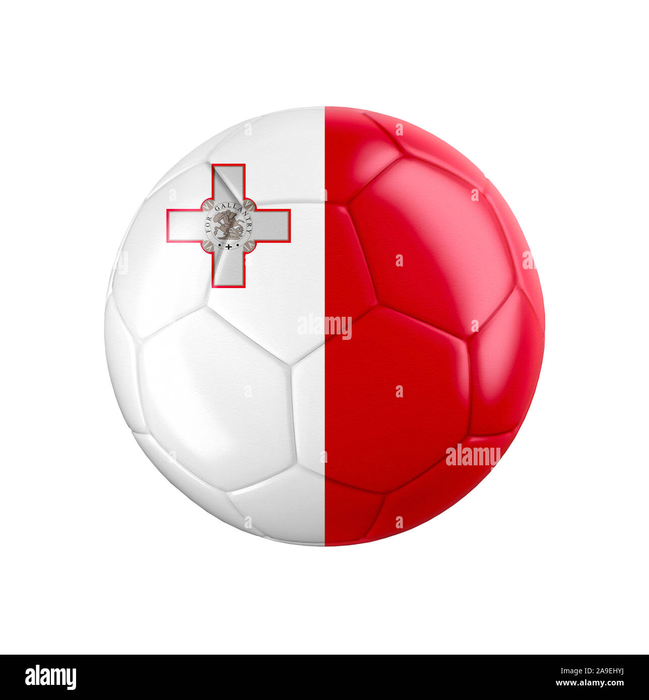 Soccer football ball with flag of Malta Stock Photo Alamy