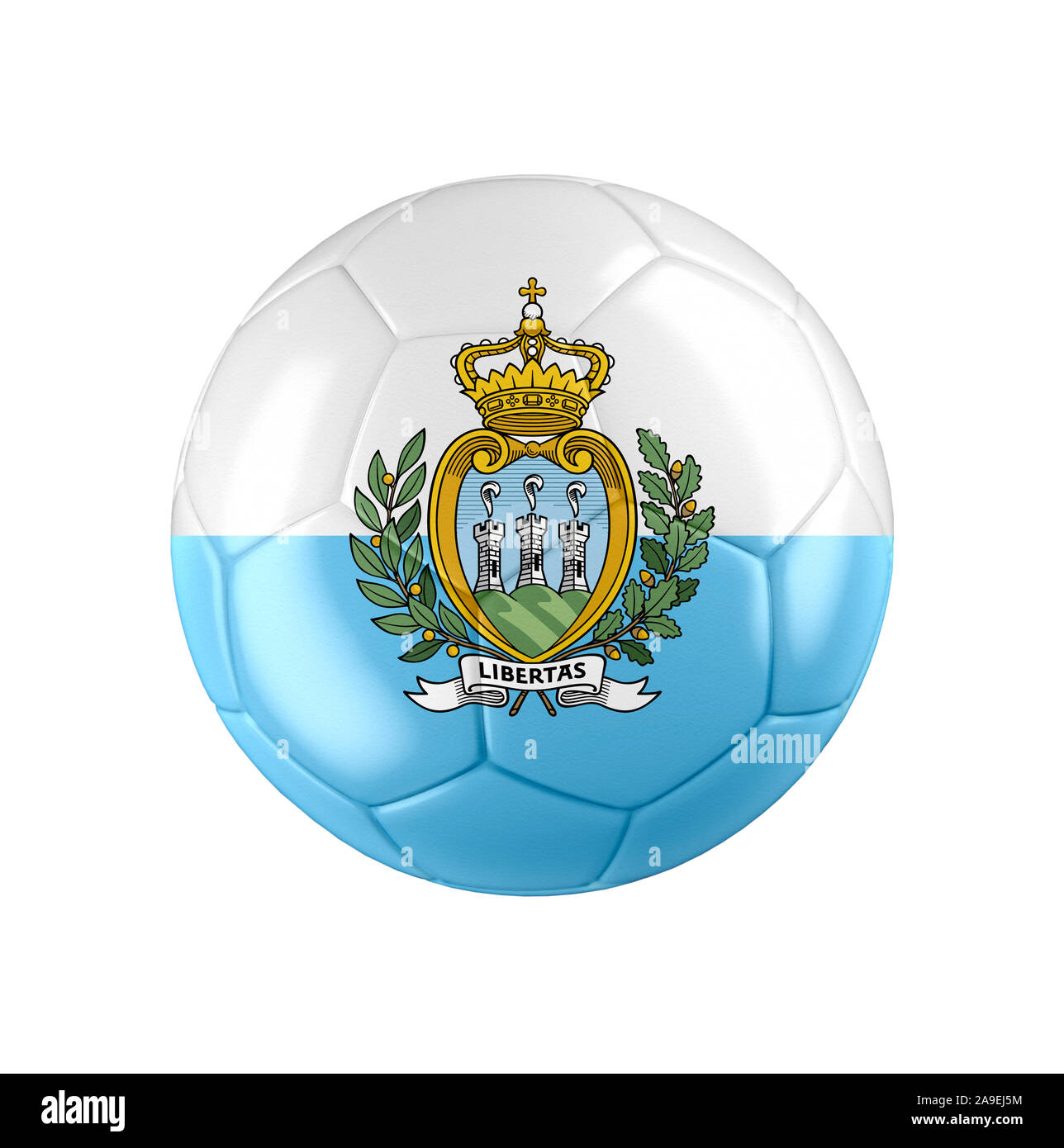 Soccer football ball with flag of San Marino Stock Photo - Alamy