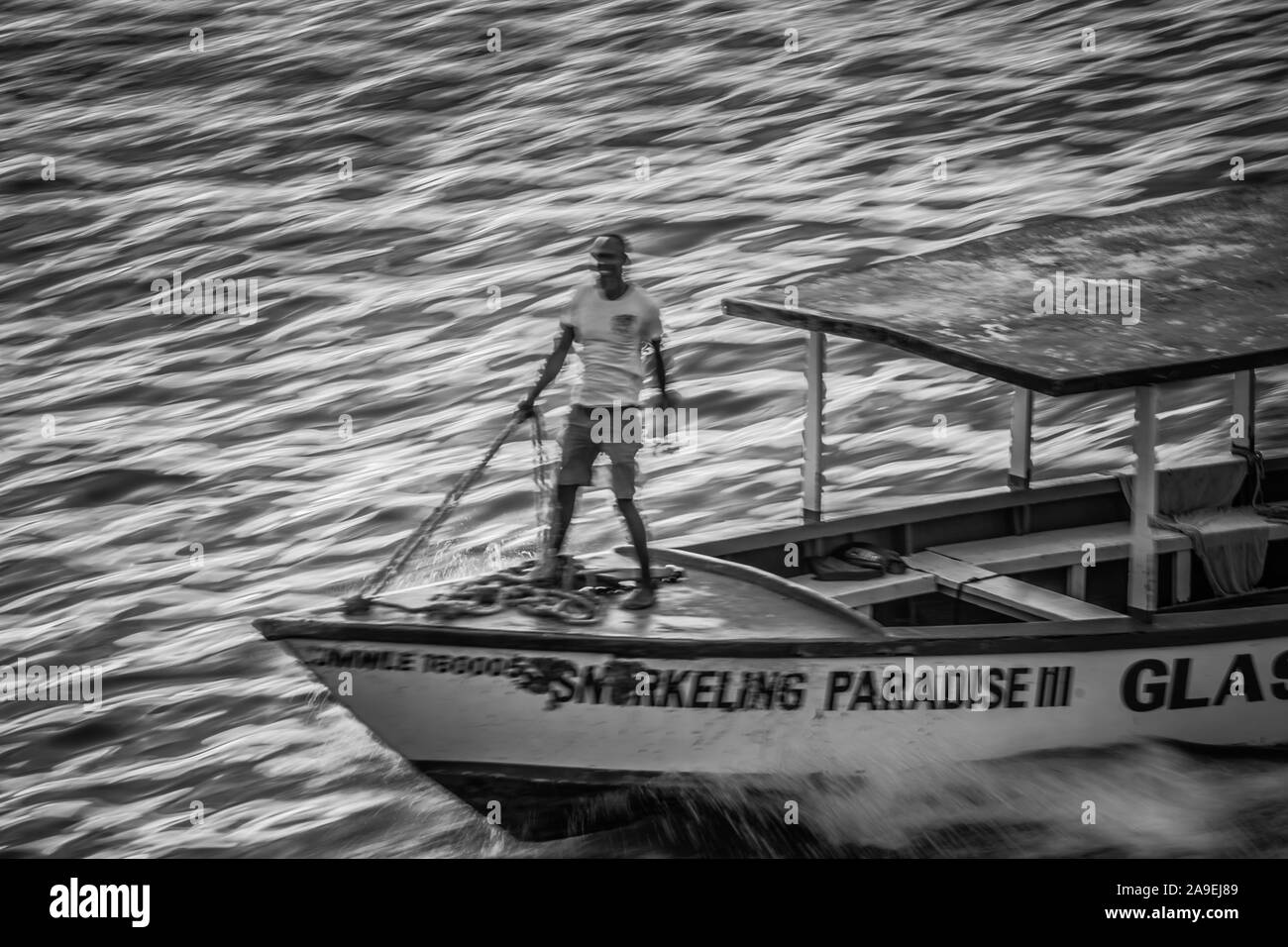 Jamaica caribbean sea sea Black and White Stock Photos & Images - Alamy