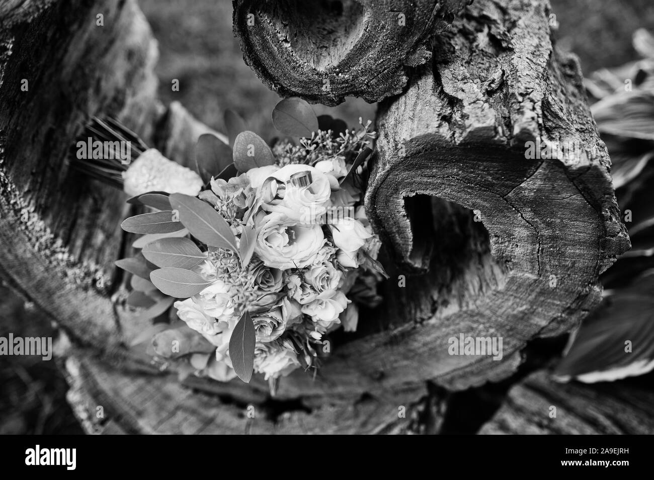 Vintage bridal bouquet Black and White Stock Photos & Images - Alamy