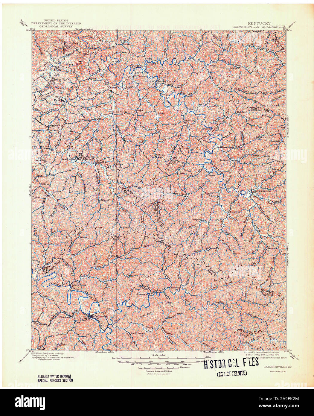 Map of salyersville hires stock photography and images Alamy