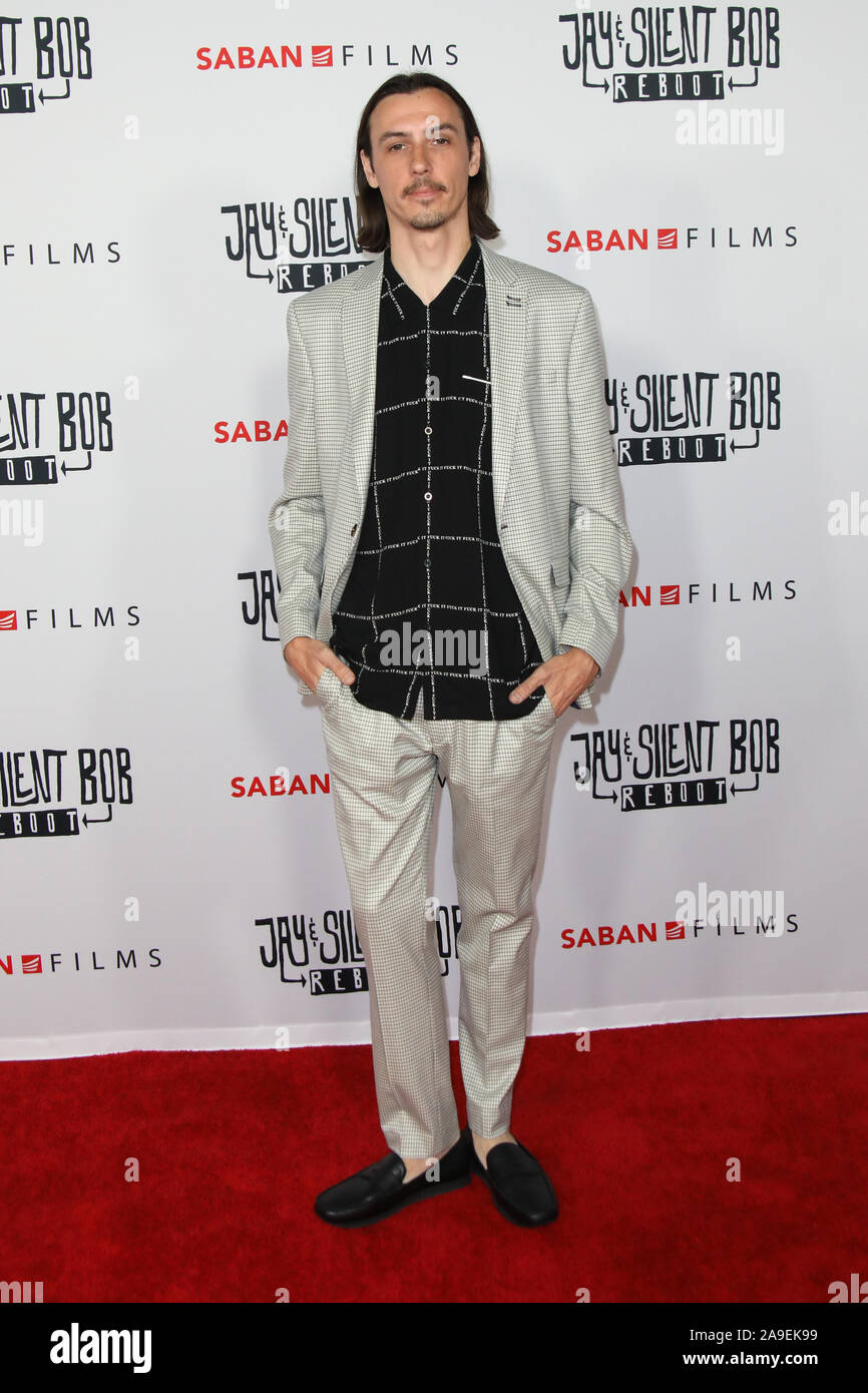 Saban Films 'Jay and Silent Bob Reboot' Los Angeles Screening at the TCL Chinese Theatre in Hollywood, California on October 14, 2019 Featuring: Jake Richardson Where: Los Angeles, California, United States When: 14 Oct 2019 Credit: Sheri Determan/WENN.com Stock Photo