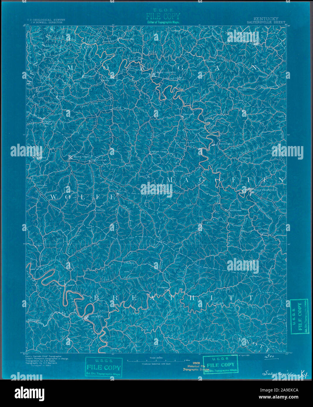 Map of salyersville hires stock photography and images Alamy