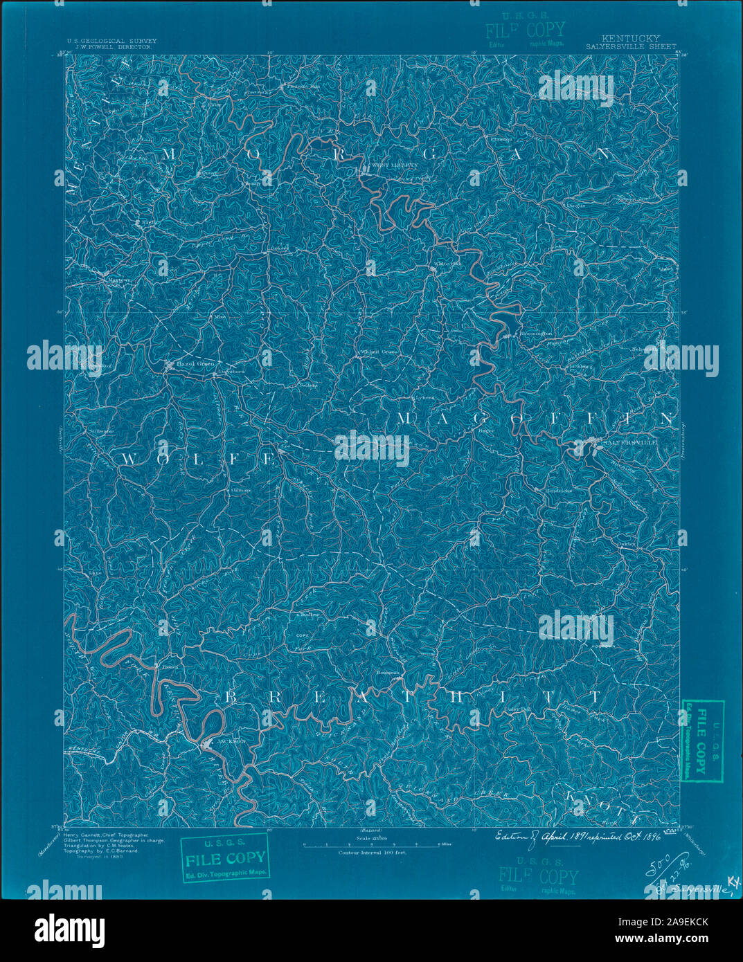 Map of salyersville hires stock photography and images Alamy