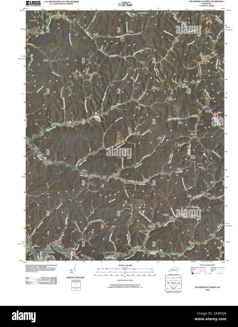 Map of salyersville hires stock photography and images Alamy