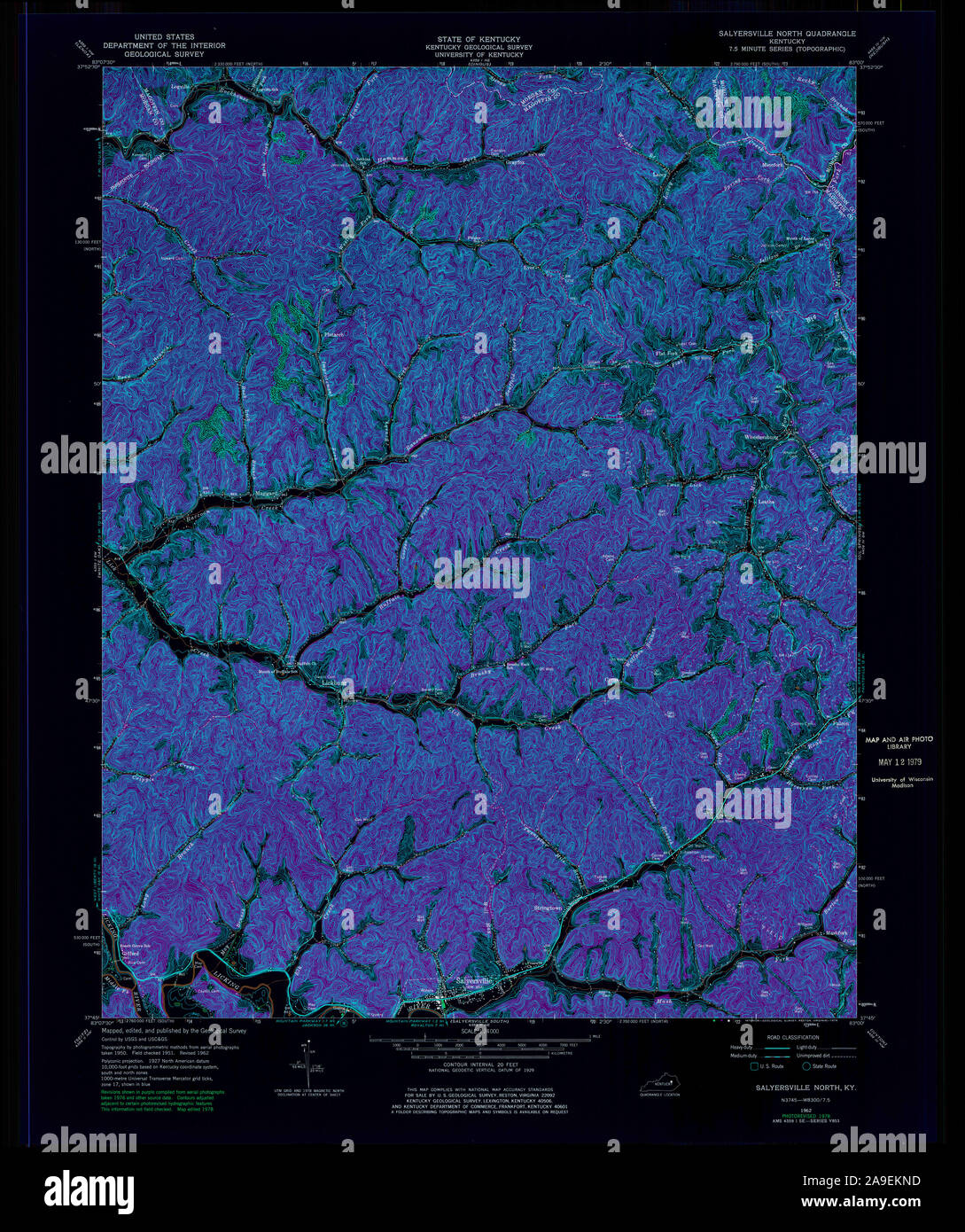 Map of salyersville hires stock photography and images Alamy