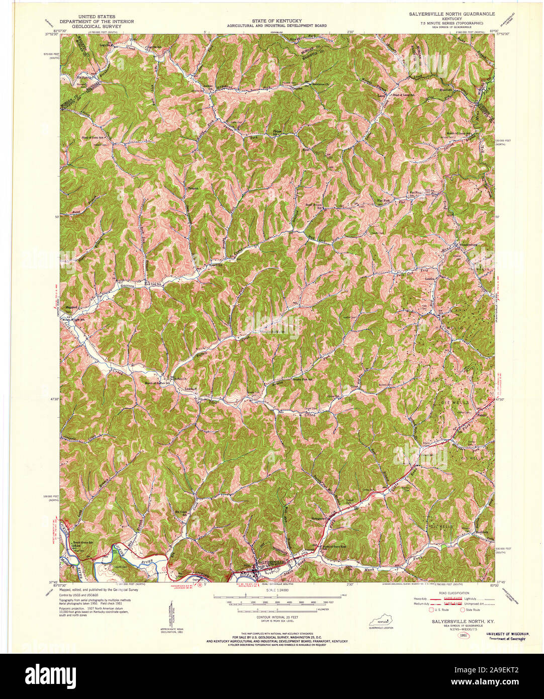 Map of salyersville hires stock photography and images Alamy