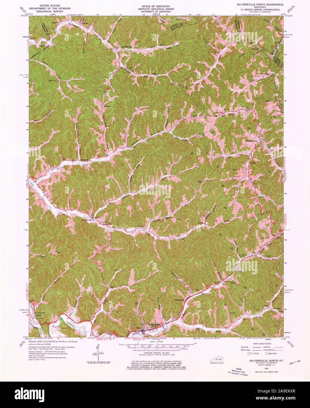 Salyersville map hires stock photography and images Alamy