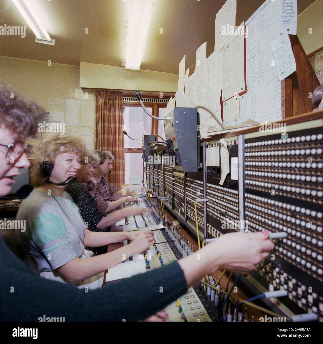 1984 Telephone Exchange at Stanley Royd Hospital, Wakefield, West Yorkshire, Northern England