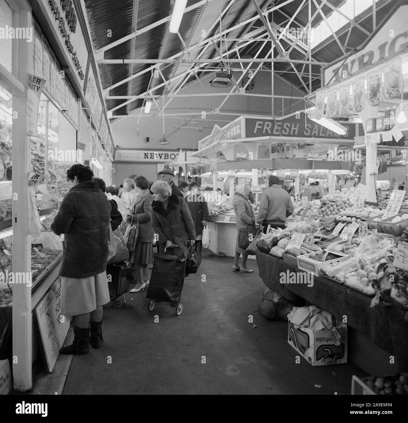 1987 Castleford, mining town, West Yorkshire, Northern England, UK
