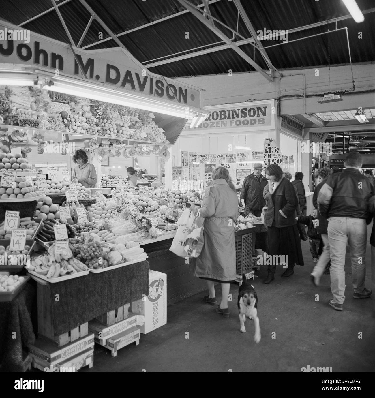 1987 Castleford, mining town, West Yorkshire, Northern England, UK