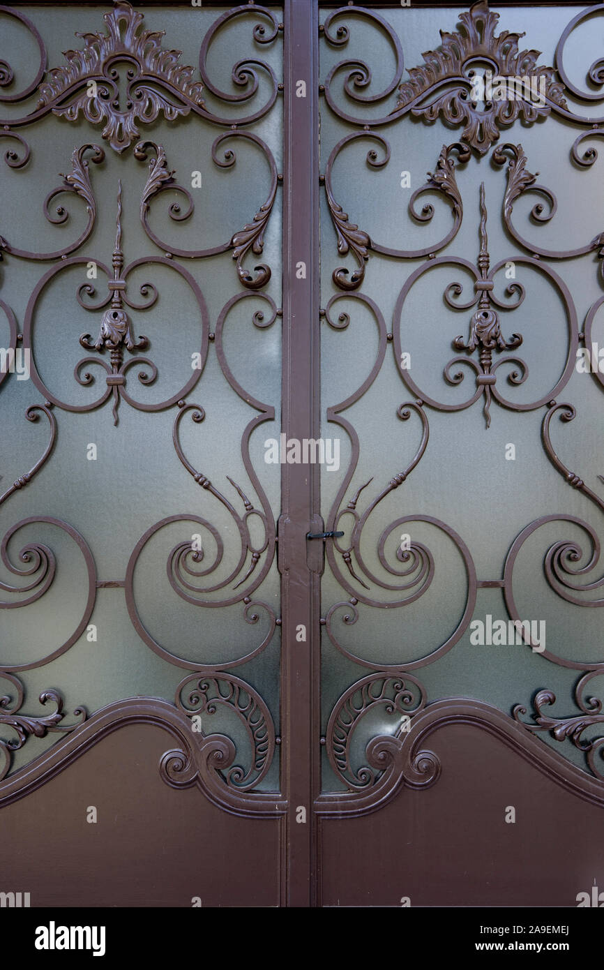 Iron gate, detail Stock Photo Alamy