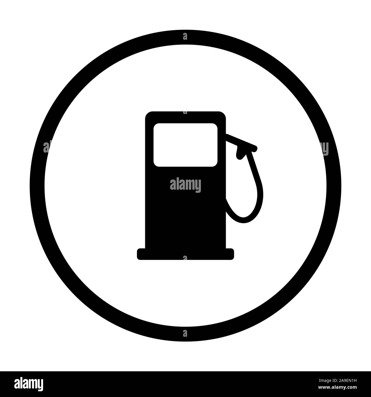 Gas station and circle Stock Photo Alamy