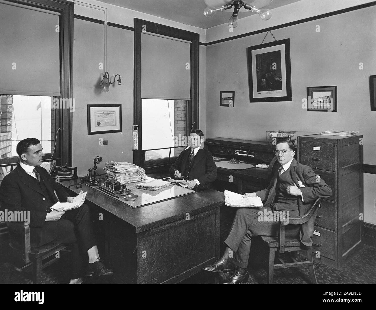1918 - Alien Property Custodian - Property Seized - Alien Property seized by U.S. Alien Property Custodian. Gerhard & Hey, Inc, N.Y.C Stock Photo