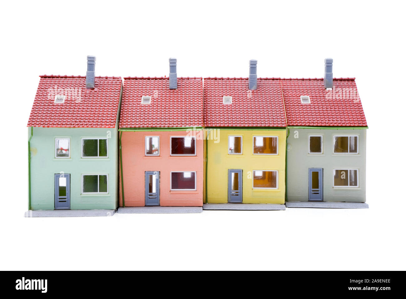 Townhouses Stock Photo