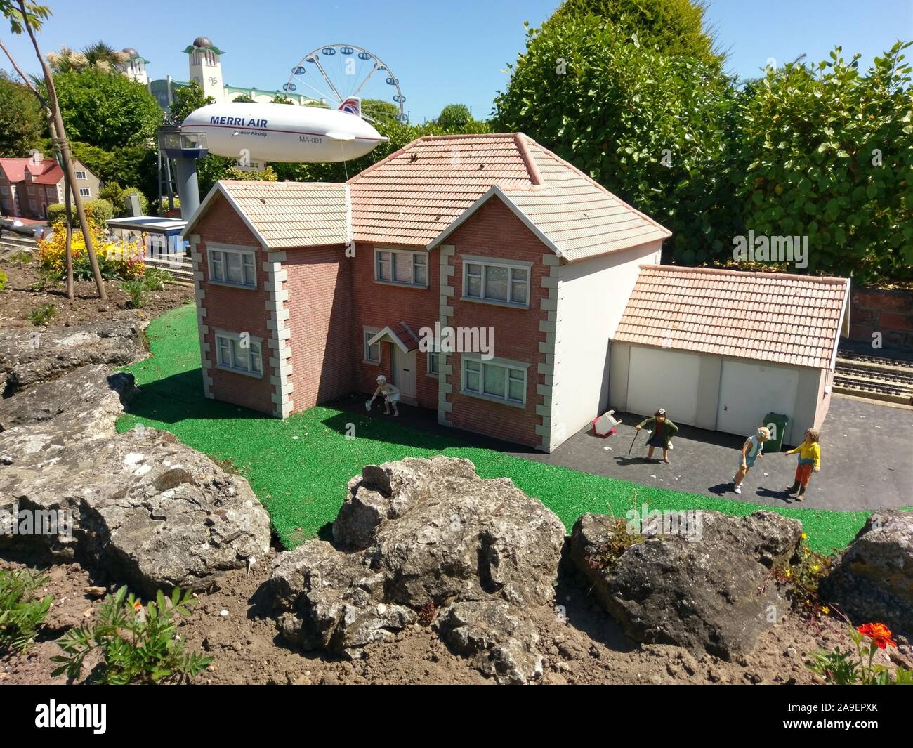 Great Yarmouth, Norfolk, England, June 30, 2018. Merrivale Model Village. Stock Photo