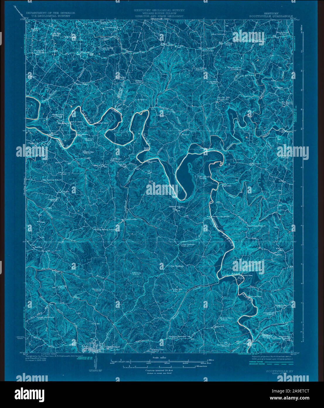 Map of scottsville hires stock photography and images Alamy