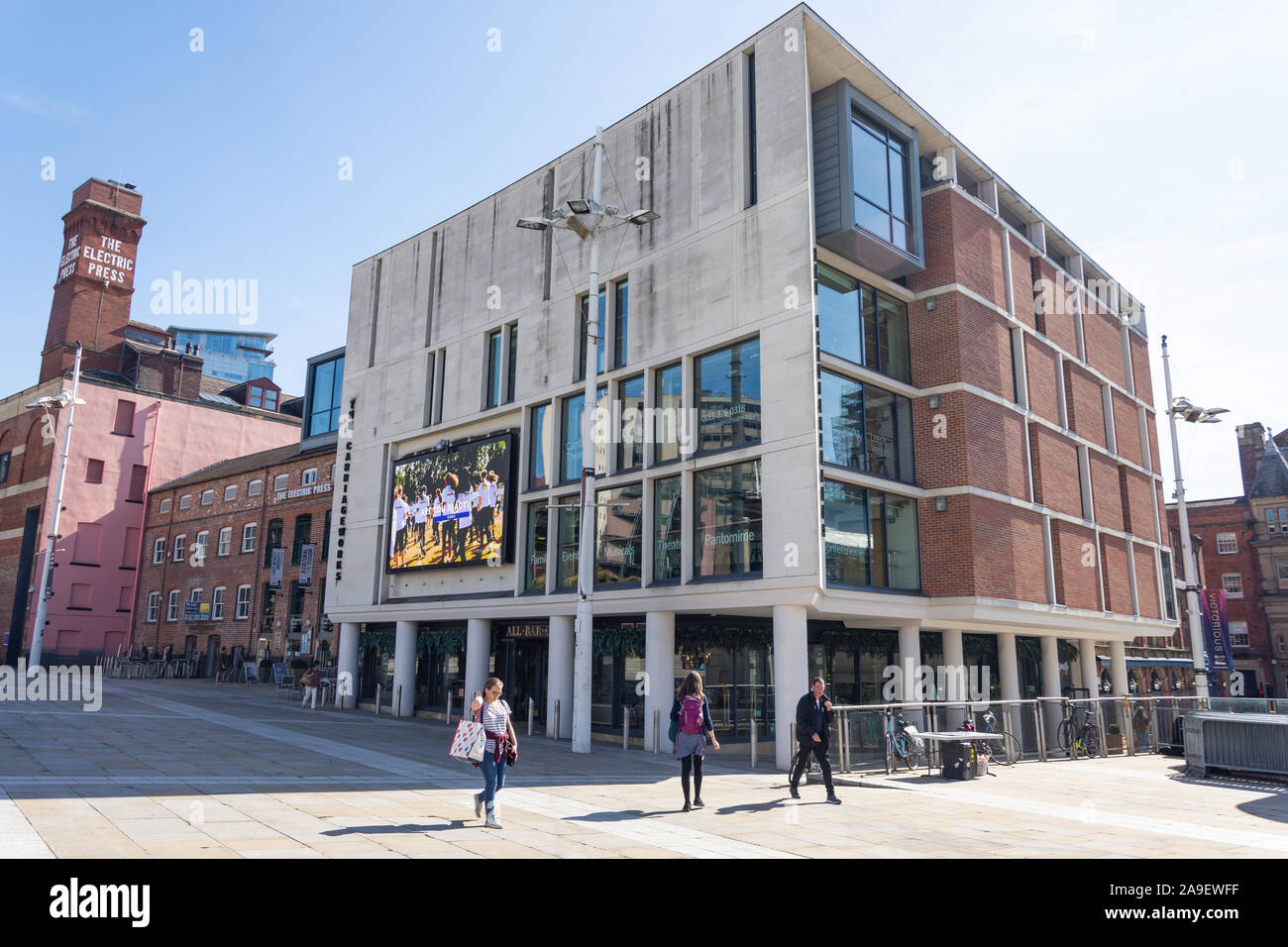 The Carriageworks Theatre, Milennium Square, Leeds, West Yorkshire, England, United Kingdom Stock Photo