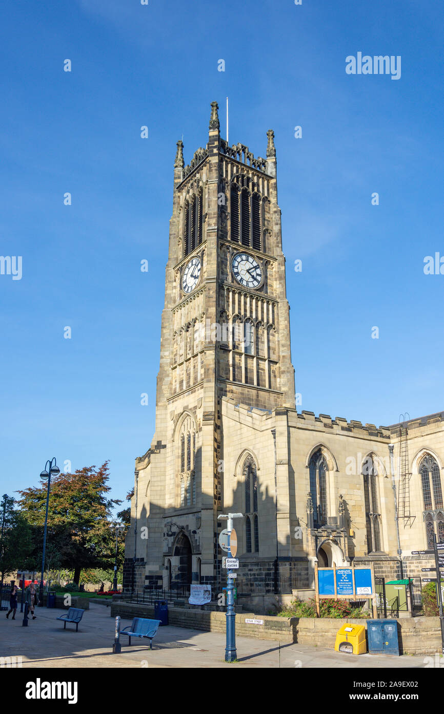 St Peter's Parish Church, Cross Church Street, Huddersfield, West Yorkshire, England, United Kingdom Stock Photo
