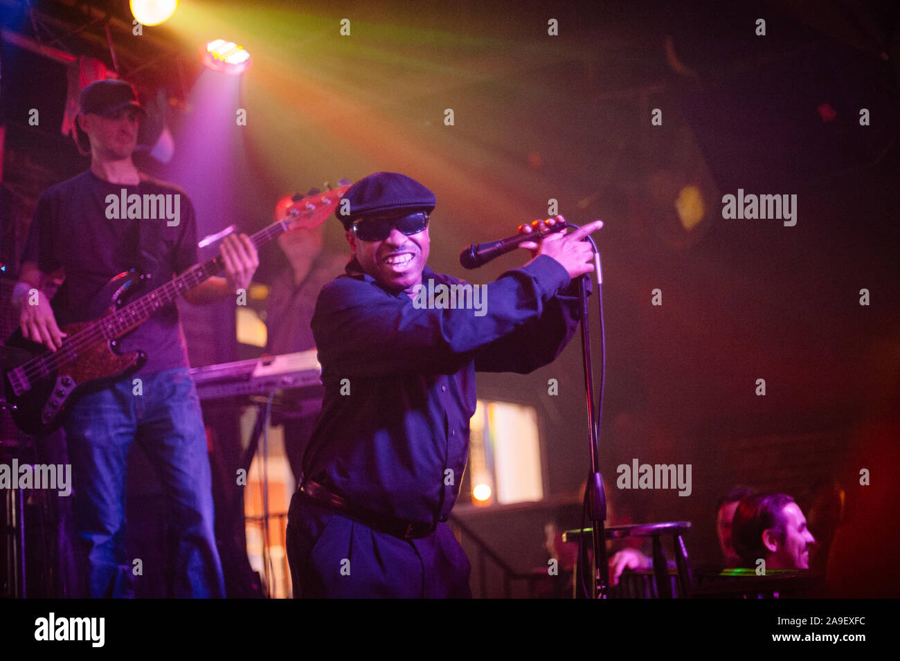 Live music on Bourbon Street by night in New Orleans. This historic